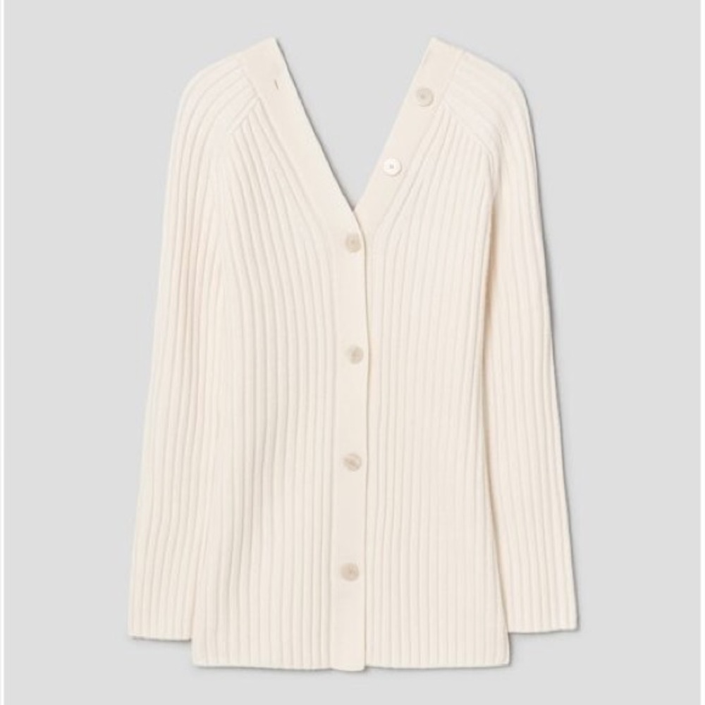 Theory Open Back Cardigan Size S New